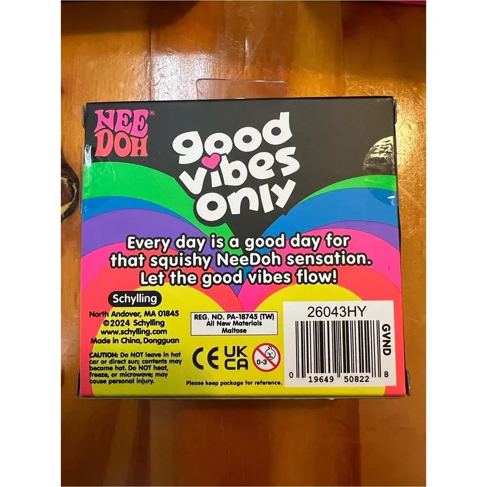 NeeDoh Good Vibes Heart Super Solid Squish - 1pc (Random) - NIB!